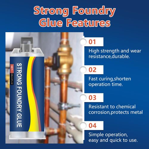 3Pcs Enhanced casting glue, Metal Repair Glue, Casting Repair Glue, High Temperature Resistant Liquid Metal Welding Filler for Metal Casting Defect, AB Glue new semi