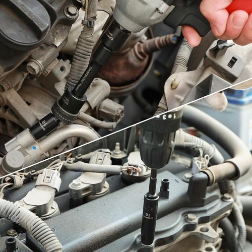 Drive Impact Socket Set, 3/8", 49 Piece Standard SAE and Metric Sizes (5/16-Inch to 3/4-Inch and 8-22 mm), 6 Point, Cr-V Steel Socket Set