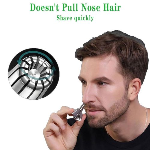 Manual Nose Hair Trimmer for Men & Women – No Battery,Nose Hair Clippers for Men & Women, Nasal Trimmer & Ear Hair Remover, Stainless Steel Eyebrow Tool, Professional Grade