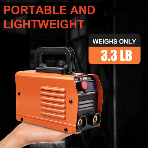 Mini Welding Machine, Upgraded Welder Machine , Portable Stick Welder MMA-250A, IGBT Inverter with Hot Start, Arc Force, Anti-Stick