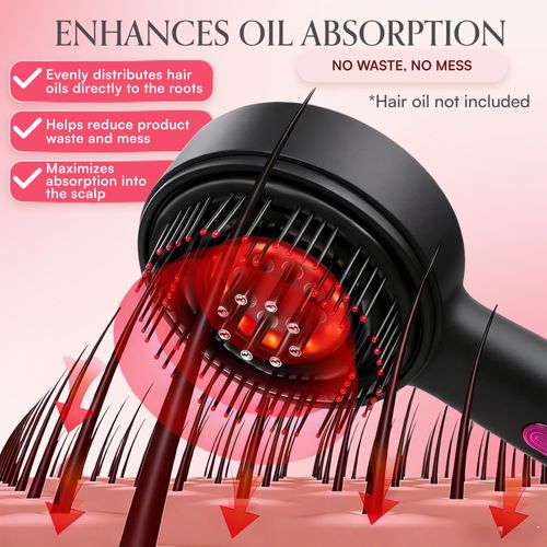 3-in-1 Electric Scalp Massager – Cordless Head Massager & Hair Oil Applicator, with Easy-to-Clean Magnetic Oil Dispenser - Scalp Brush for Home & Travel, Women and Men