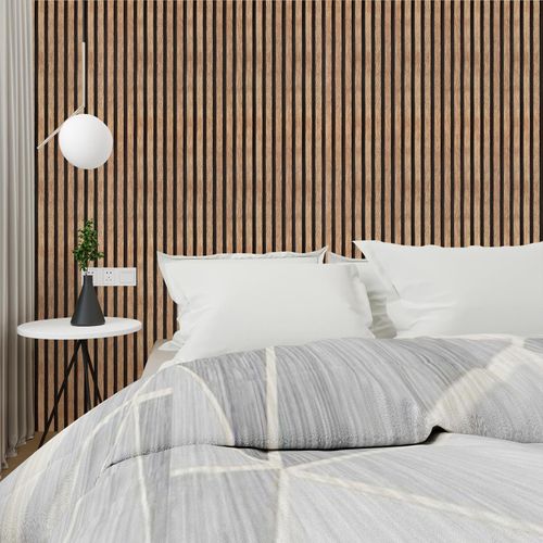 Wood-Grain Wall Sticker, Self-Adhesive Faux Wood Wallpaper, Waterproof and Moisture-Resistant Peel-and-Stick Decor for Living Room, Bedroom, and Kitchen