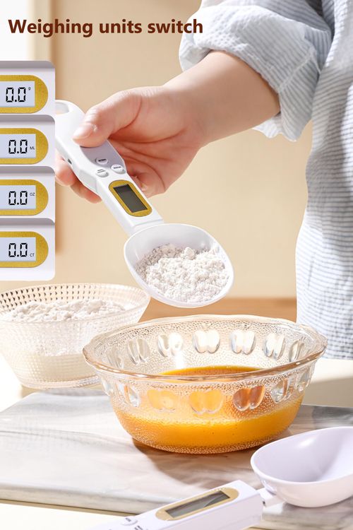 Digital Measuring Spoon Electronic Scale Spoon Weighing for Food Coffee Powder Tea Ingredients Spice Kitchen Gram Measuring Spoons High Precision 0.1g Mothers Day Gifts Baking