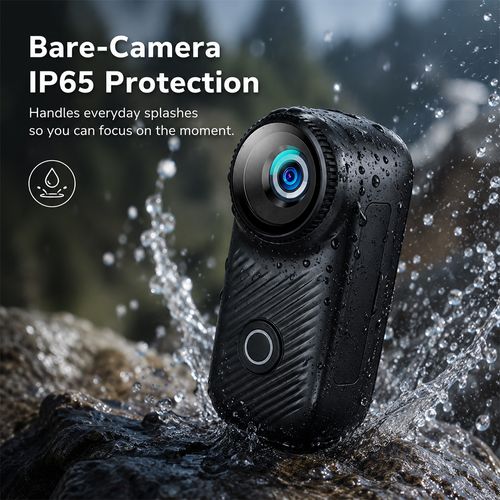 4K Thumb Action Camera, Tiny Size, Mount Anywhere, Small Body Camera, with Spring Clip, Portable Vlogging, Hands-Free POV Recording, Helmet Cam for Cycling, Motorcycle