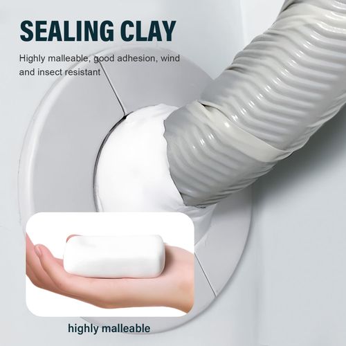 10PCS Eco-Friendly Sticky Sealant Clay, Quick Curing & Strong Adhesion, Waterproof Oil-Resistant Pest Control Sealant for Air Conditioner Holes Wall Cracks Pipes