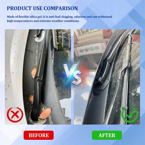 Car Wiper Arm Hole Protection Pad（8pcs）, Silicone Windshield Wiper Arm Hole Protector Dust Cover, Front Wiper Protective Guards Prevents Blockage, Universal Auto Exterior Accessories Fits Car Truck SUV