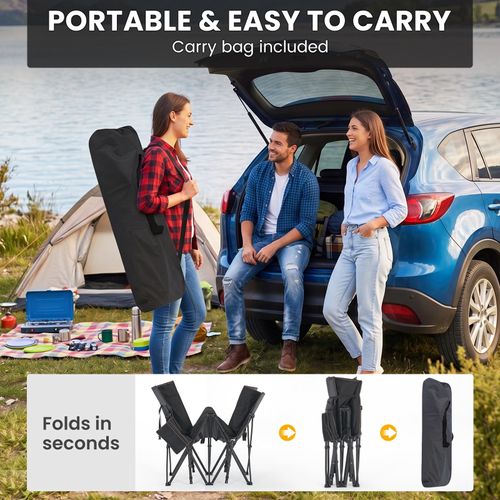 Folding Camping Cot, Extra Wide Heavy Duty Sleeping Cots, Camping Cot for Adults, Double-Layer Oxford Portable Travel Camp Bed w/Carry Bag for Home, Office Naps, Camping, Beach, Patio