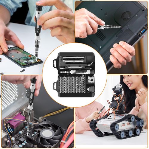 115 in 1 Precision Screwdriver Set, Professional Magnetic Tool Kit for Electronics Repair - Compatible with iPhone, Samsung Phone, Laptop, PC, PS5, Xbox, Nintendo Switch, Glasses & Watch