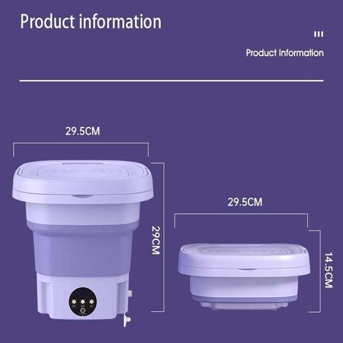 Washer Machine 8L Portable Washing Mini Foldable Sock Underwear Panties Retractable Household Washing Machine with Spinning Dry Washing Machine