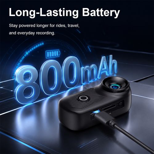 4K Thumb Action Camera, Tiny Size, Mount Anywhere, Small Body Camera, with Spring Clip, Portable Vlogging, Hands-Free POV Recording, Helmet Cam for Cycling, Motorcycle