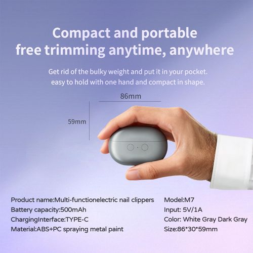 Electric Nail Clippers for Seniors, Upgraded 3 in 1 Automatic Electric Clippers for Thick Nails, Electric Nail Clipper, for Seniors Kids Adults