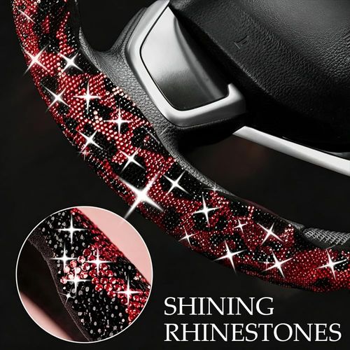 Car Bling Steering Wheel Cover,  Leopard , Anti-Slip