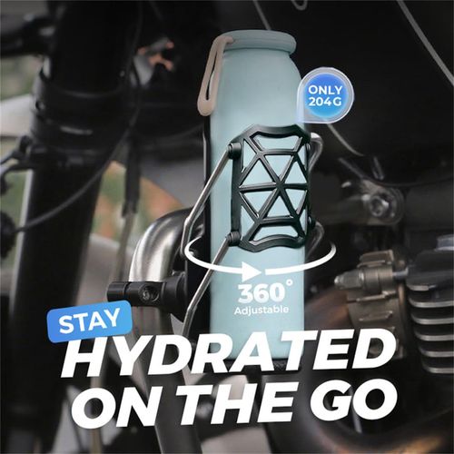 Adaptive Cycling & Motorcycle Cup Holder – Universal Bike/ATV/Boat Drink Mount, 360° Rotation Fit