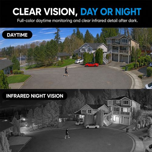 Window Cam - 1080P Wi-Fi Indoor Security Camera, Glass-Mount No-Drill Install, Sharp Outdoor View, Color Night Vision, Included Angle Mount, Magnetic Easy Setup, Local Recording, Remote Access, Bluetooth for Home & Apartment Use