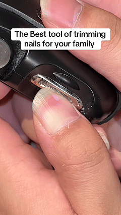 Electric Nail Clippers for Seniors, Upgraded 3 in 1 Automatic Electric Clippers for Thick Nails, Electric Nail Clipper, for Seniors Kids Adults