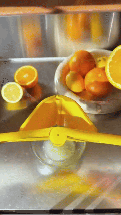 Lemon Squeezer, Effective Squeezing Juice Press, Easy-to-Use, Sturdy Flat Manual Lemon Juicer, Lime Squeezer, Citrus Juice Presser, to Squeeze Lemons, Limes, Citrus, oranges And Other Fruits