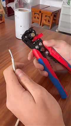 Self Adjusting Wire Stripper, 3-in-1 Automatic Wire Stripper/Cutter/Crimper, AWG10-24, 8 Inch Multi Pliers For Electrical Wire Stripping, Cable Cutting, Crimping
