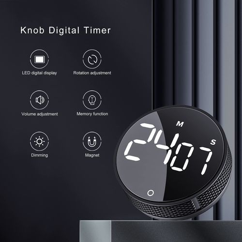 Digital Kitchen Timers, Visual timers Large LED Display Magnetic Countdown Countup Timer for Classroom Cooking Fitness Baking Studying Teaching, Easy for Kids and Seniors