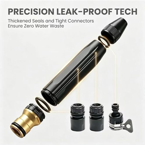Upgrade Home High Pressure Car Wash Water Gun, 2026 New Adjustable Booster High Pressure Hose Nozzle，Adjustable Spray Patterns, for Watering Plants and Vegetables, and Car Washing