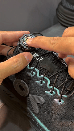 Rotating No Tie laces - Automatic Lock Buckle laces,4ft Tieless Shoe Laces Tennis Shoes Sneakers Unisex,Suitable for both children and adults