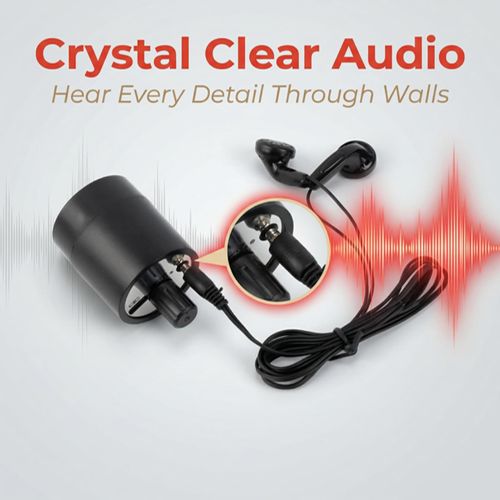 Sound Amplifier, Water Leakage Detection, Enhanced Microphone Audio Ear Listening Device Amplifier Voice Listen Detector Through Wall Door Voice Tool for Pipe Water Oil Leakage