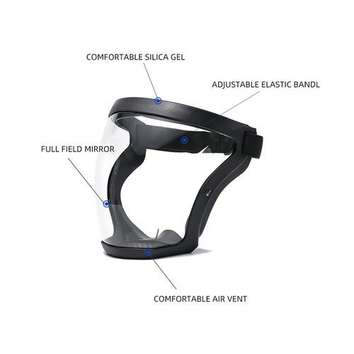 Anti-Fog Protective Full Face Shield,Super Protective Face Shield,Anti Fog Mask,Adult Clear Face Shield,Plastic Face Mask
