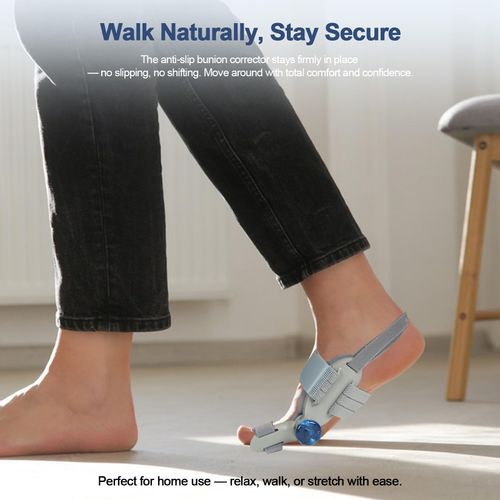 Bunion Corrector for Women Men Big Toe,Adjustable Knob Bunion Corrector for Bunion Relief,Bunion Fix with Bunion Silicone Pad,Suitable for Left and Right Feet(1PCS)