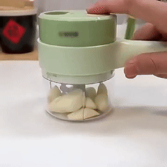 4 in 1 Electric Vegetable chopper hand held, Food Chopper, Mini Fruit Slicer,Garlic Chopper,Egg whisk and Meat Mincer,Handheld Veggie Cutter for Salad