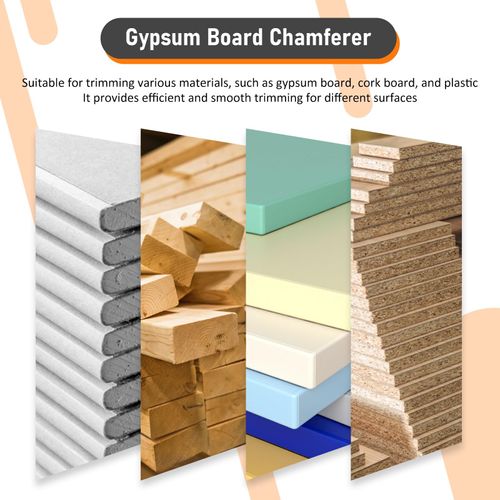 Drywall Cutting Tool, Plasterboard Angle Fast Cutter, Precise 45 60 Gypsum Board Chamferer With 10 Blades, Woodworking Hand Smoothing Planes, Perfect Angle Planers for Woodworkers
