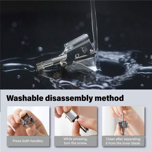 Manual Nose Hair Trimmer for Men & Women – No Battery,Nose Hair Clippers for Men & Women, Nasal Trimmer & Ear Hair Remover, Stainless Steel Eyebrow Tool, Professional Grade