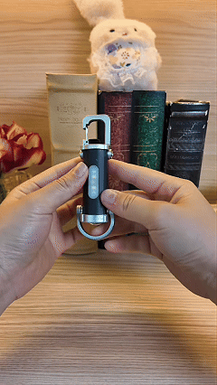 Rechargeable Keychain Flashlight, 800 Lumens 7 Light Modes | Waterproof EDC mini flashlight & COB work light with red-blue strobe. Bright light for hiking, searching and camping.