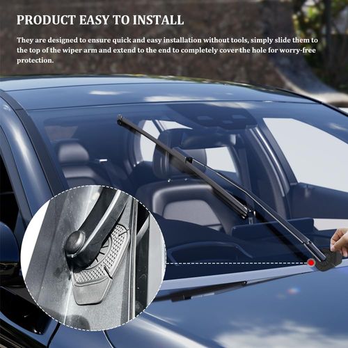 Car Wiper Arm Hole Protection Pad（8pcs）, Silicone Windshield Wiper Arm Hole Protector Dust Cover, Front Wiper Protective Guards Prevents Blockage, Universal Auto Exterior Accessories Fits Car Truck SUV