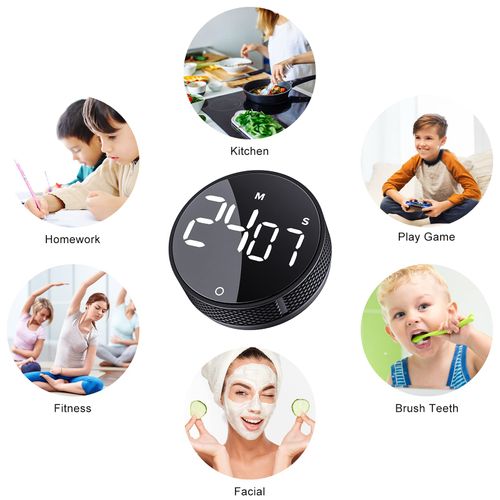 Digital Kitchen Timers, Visual timers Large LED Display Magnetic Countdown Countup Timer for Classroom Cooking Fitness Baking Studying Teaching, Easy for Kids and Seniors
