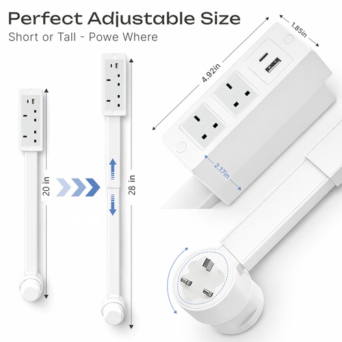 Electrical Outlet Extender Stick – Outlet Extender for Deep or Shallow Boxes, Wall Outlet Extender Solution for Home Projects, Safe and Easy Outlet Extender Installation