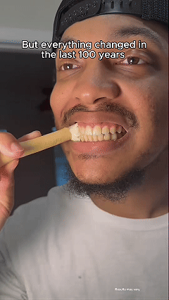 Natural Miswak Toothbrush Set, Teeth Cleaning Stick for Healthy Gums and Freshing Breath, Portable Natural Root Stick, Traditional Hand-Made Oral Care for Travel