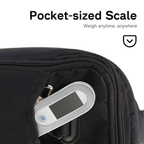 Rechargeable Luggage Scale with Strap & Type-C Port - Portable, Digital, High-Precision, and Ideal for Backpacks, Suitcases, and Carry-Ons - Up to 110lb/50kg Capacity -Strap, Silver