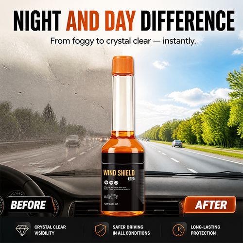 Windshield Pro（2pcs）, Active Formula Oil Film Cleaner, Windshield Cleaner, Glass Cleaner Powerful Stain Remover,Oil Film Remover,Glue Remover, Hydrophobic Glass Cleaner for Cars