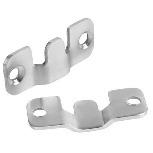 20 Pairs Stainless Steel Interlock Hanging Buckle Equipped with 80 Steel Screws, 44*19 mm Flush Mount Bracket, Interlocking Photo Frame Hook, Heavy Duty Picture Hanger Z Clip Bracket for Large Picture Display Art Gallery Wall Mount Hardware