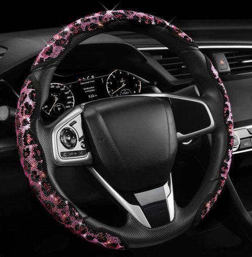 Car Bling Steering Wheel Cover,  Leopard , Anti-Slip