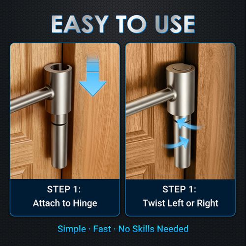 2 pcs Hinges Gap Adjusting Wrench, Door hinge repair tool, Upgraded steel double-ended door hinge repair wrench, Heavy-duty door hinge adjustment tool for standard round bolts