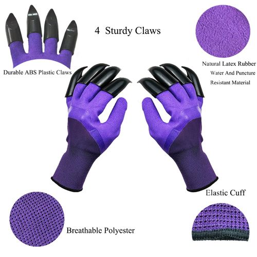 Garden Gloves with Claws,Claw Gardening Gloves for Digging,Planting, Weeding, Seeding-Waterproof for Men and Women