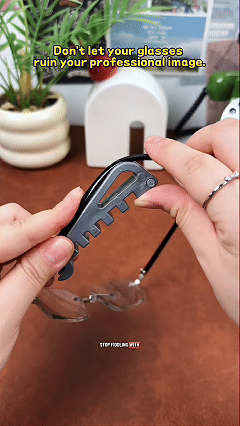 2PCS Eyeglass Frame Adjustment Tool, Eyeglass Frame Bender & Temple Arm Repair Tool, Professional Glasses Adjustment Kit for DIY Glasses Repair at Home