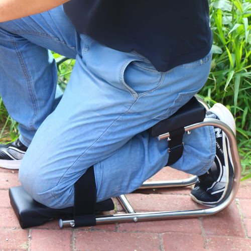 Ergonomic Knee Seat, Kneeler Seat for Gardening Farm Work - Optimal Knee Protection, Ankle Support, Durable Thick Kneeling Pad & Galvanized Steel