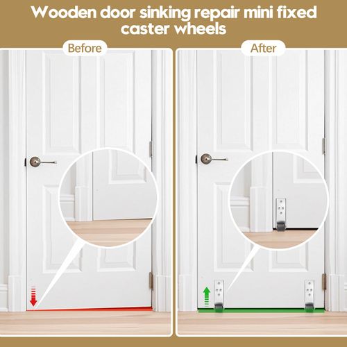 Door Wheels, 4 Pack ,0.9 Inch Low Profile Caster Wheels for Indoor Furniture,Compact 0.9 inch door wheels for indoor doors and furniture.