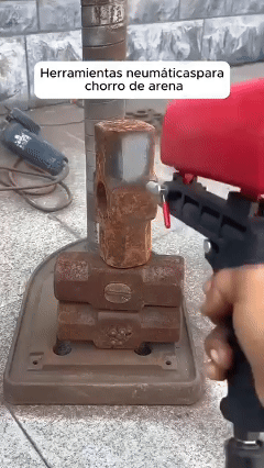 Air Sandblasting Gun Pneumatic Sand Tool 90PSI for Metal Removal Paint Stripping