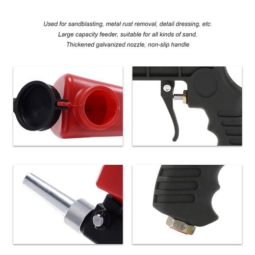 Air Sandblasting Gun Pneumatic Sand Tool 90PSI for Metal Removal Paint Stripping