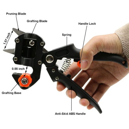 Grafting Tool Kit for Trees and Plants, Pruning Grafting Machine, Bud Grafting Knife, Branch Clippers, Essential Gardening Tools