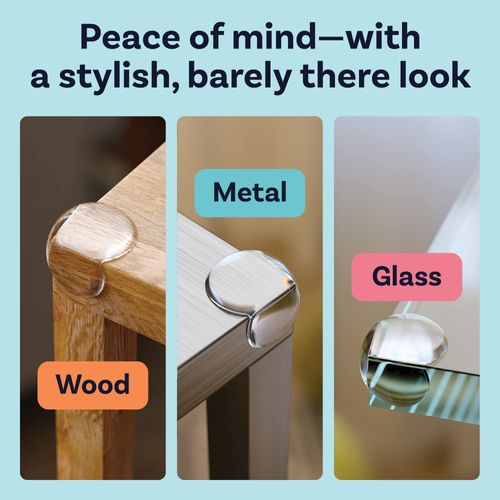 Corner Protector for Baby, Protectors Guards - Furniture Corner Guard & Edge Safety Bumpers - Baby Proof Bumper & Cushion to Cover Sharp Furniture & Table Edges - Clear and Transparent - (30 Pack)