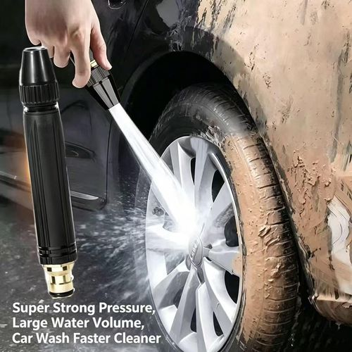 Upgrade Home High Pressure Car Wash Water Gun, 2026 New Adjustable Booster High Pressure Hose Nozzle，Adjustable Spray Patterns, for Watering Plants and Vegetables, and Car Washing