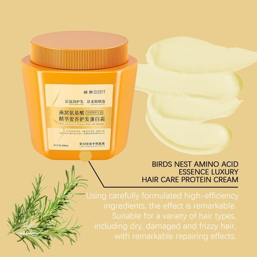 Amino Acid Essence Luxury Nourishing Hair Protein Cream, Repairing Essence Hair Mask, Amino Acid Moisturizing Repair Hair Care Conditioner,For Dry Damaged Hair